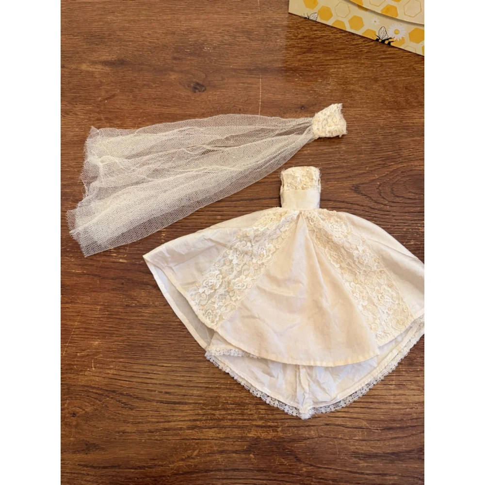 Vintage Barbie Bride’s Dream Wedding Dress Veil Slip Complete 1960s